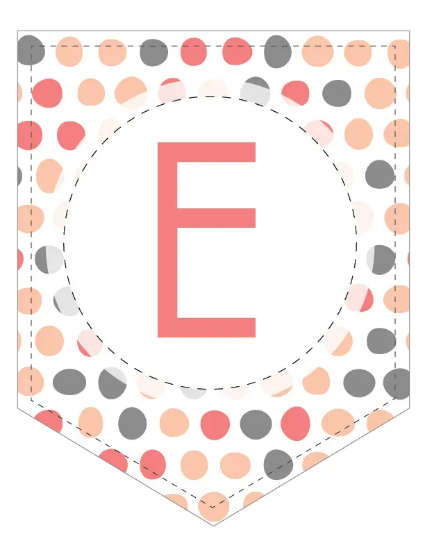Free Printable Colorful Brushed Polka Dots Banner Letters. These colorful free printable letters for banners are a great DIY to customize a banner for a birthday party, wedding, bridal shower or baby shower.