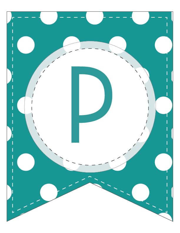 Free Printable Colorful Polka Dot Happy Birthday Banner ...