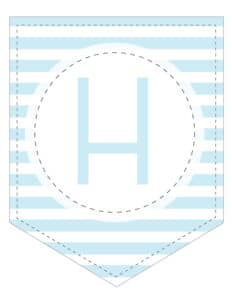 Free Printable Colorful Striped Banner - World of Printables