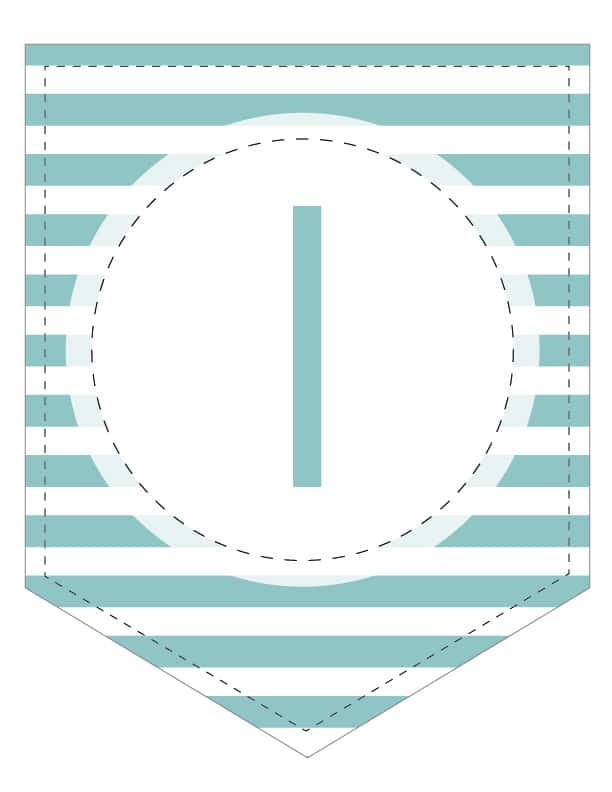 Free Printable Colorful Striped Banner. Easy DIY printable birthday banners for a kids birthday or adult birthday. Easy birthday decor ideas.