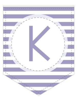 Free Printable Colorful Striped Banner - World of Printables
