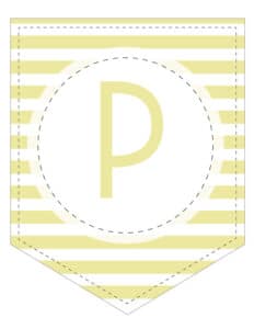 free printable colorful striped banner world of printables