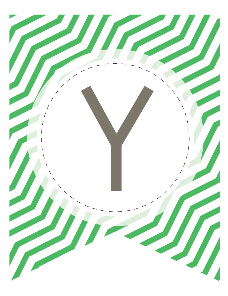 Free Printable Colorful Striped Pattern Banner Letters World Of 
