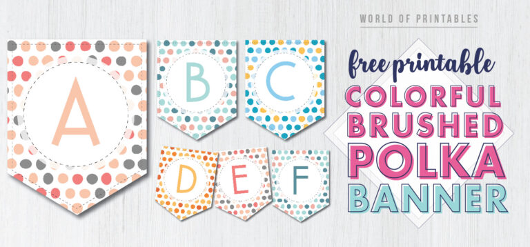 Free printable banner letters