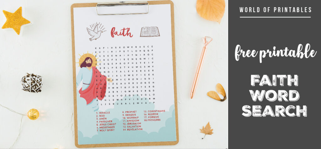 Free Printable Word Search Game Faith World Of Printables