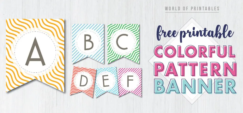 Free printable banner letters
