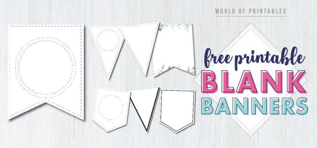 Free Printable Banner Templates Blank Banners World Of Printables