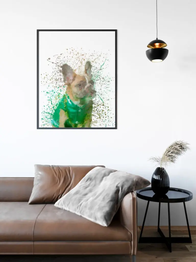 French Bulldog Splash Wall Art 3