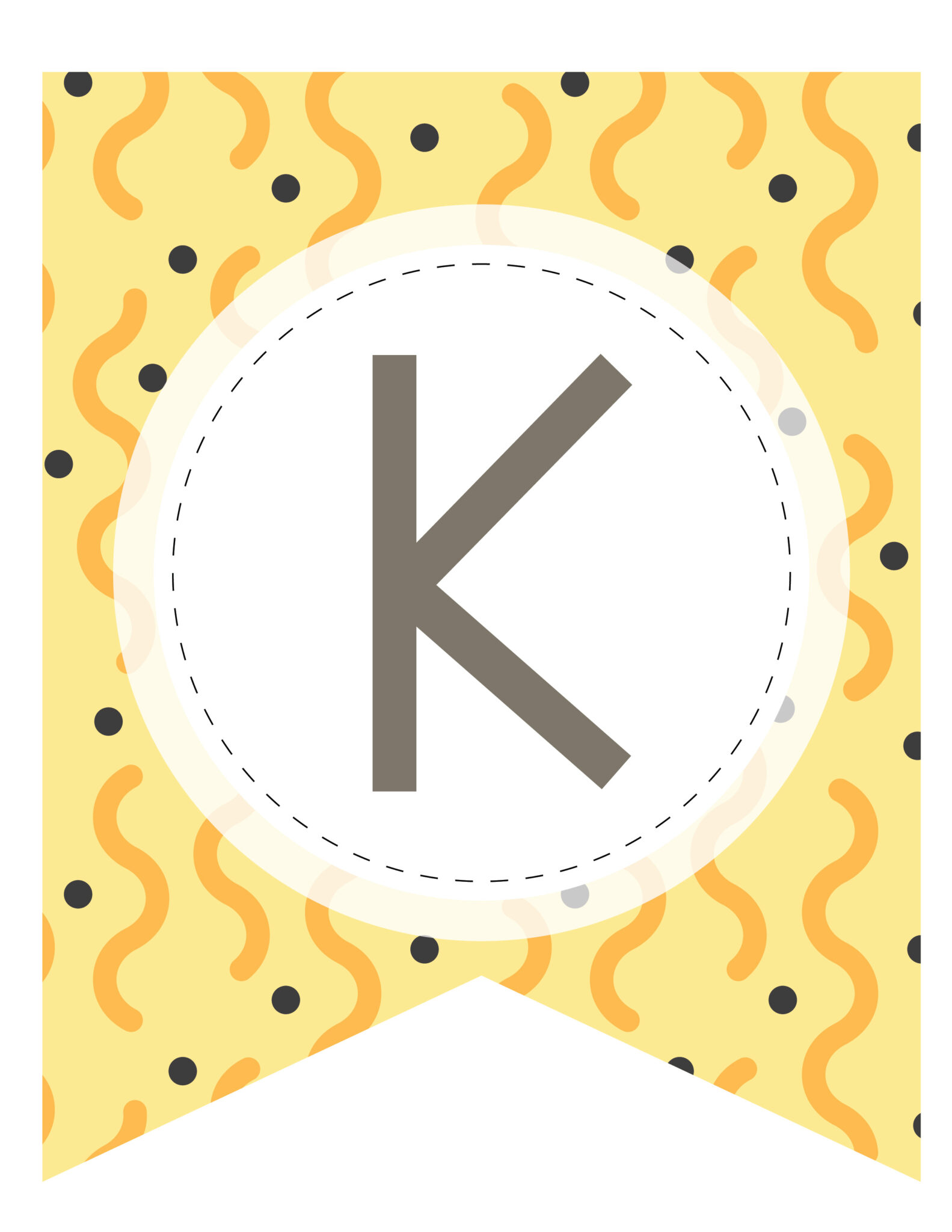 Free Printable Fun Abstract Banner Letters - World of Printables