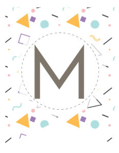 Free Printable Fun Abstract Banner Letters - World of Printables