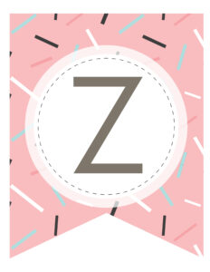 Free Printable Fun Abstract Banner Letters - World of Printables