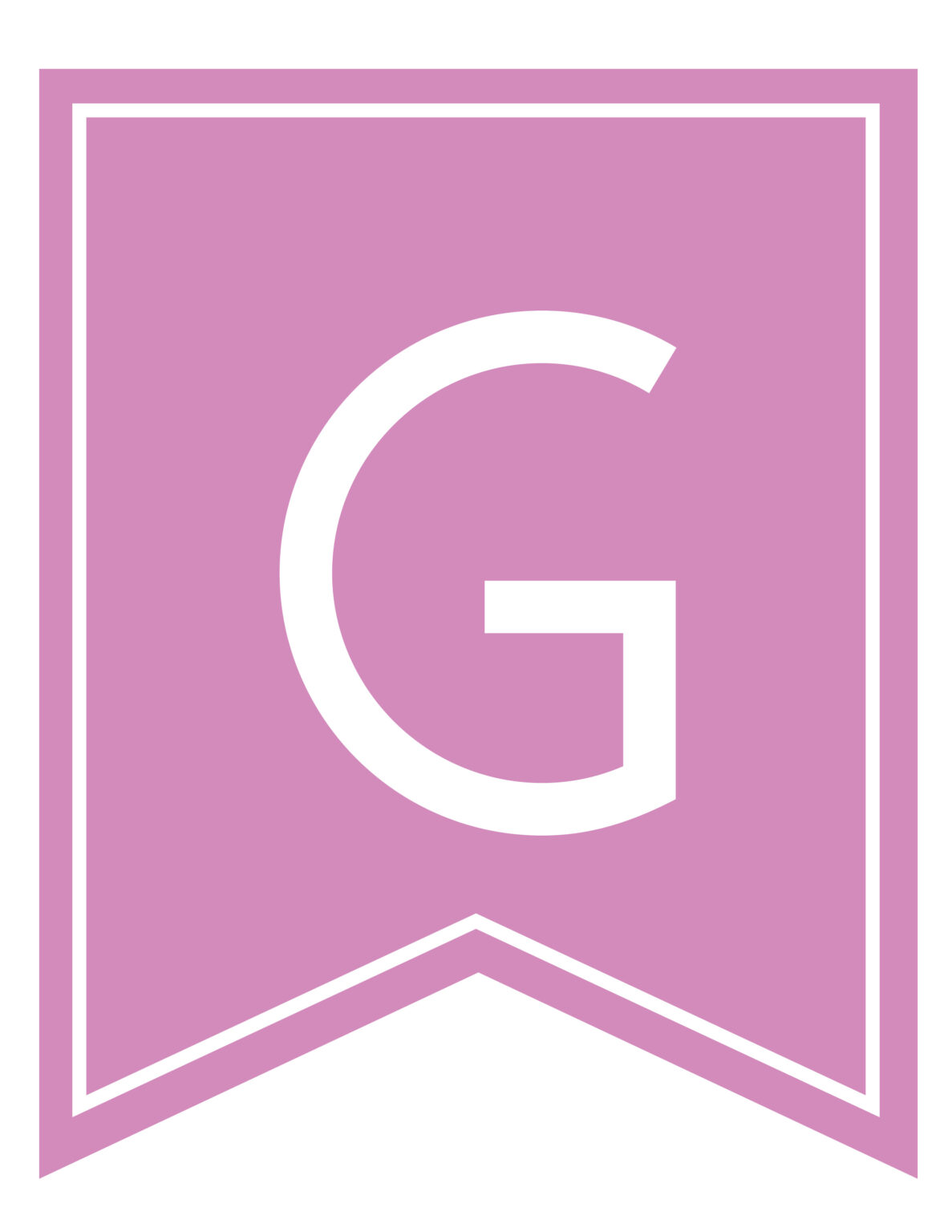 Free Printable Girls Pink Banner Letters - World of Printables