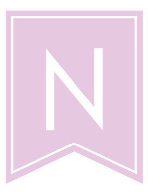 Free Printable Girls Pink Banner Letters - World of Printables