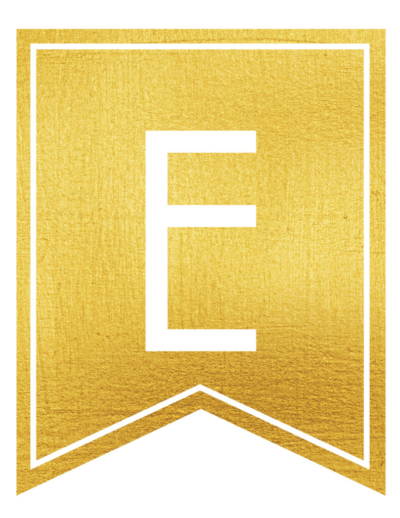 Free Printable Gold Banner Letters. These golden free printable letters for banners are a great DIY to customize a banner for birthday party