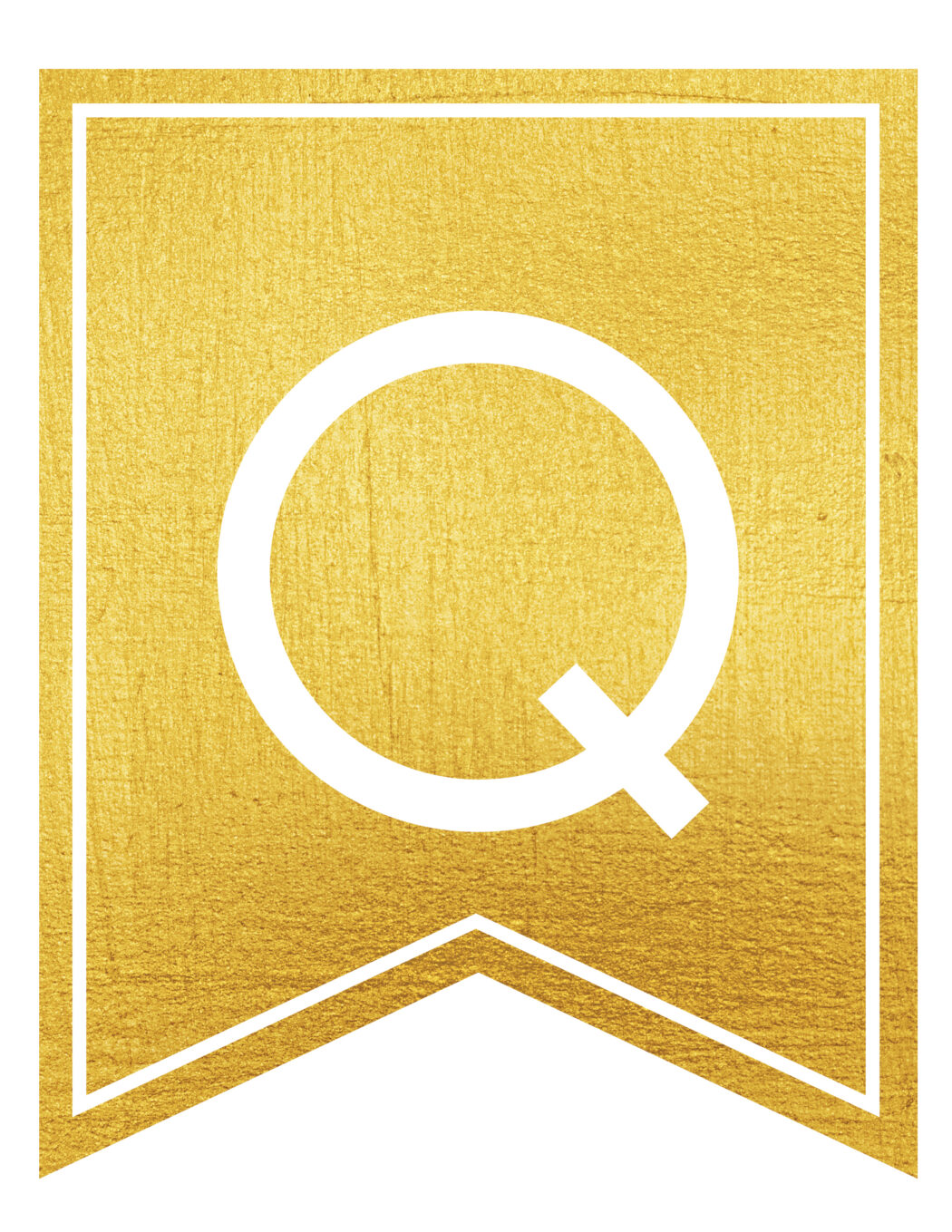 free printable gold banner letters world of printables