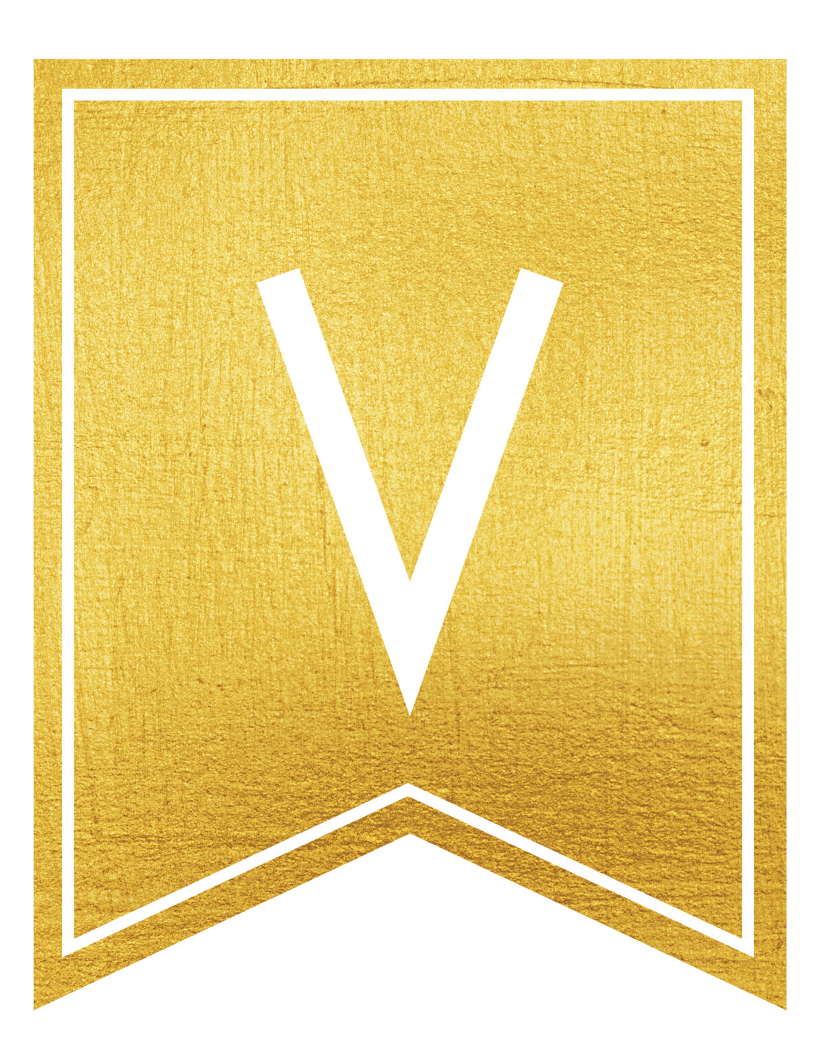 free printable gold banner letters world of printables