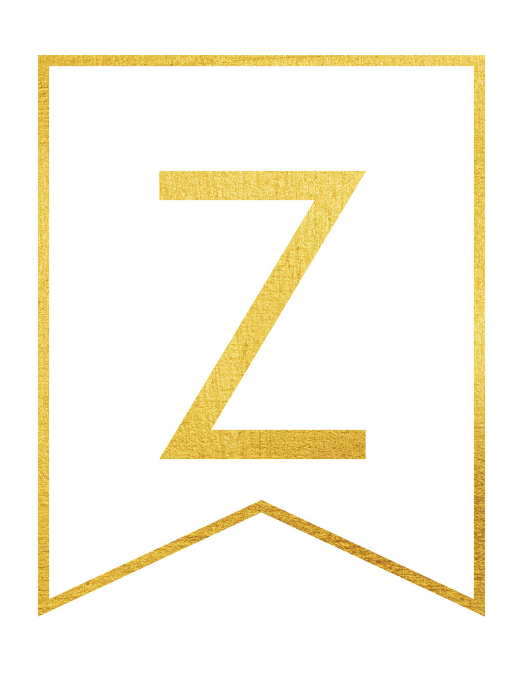 free printable gold framed banner letters world of printables