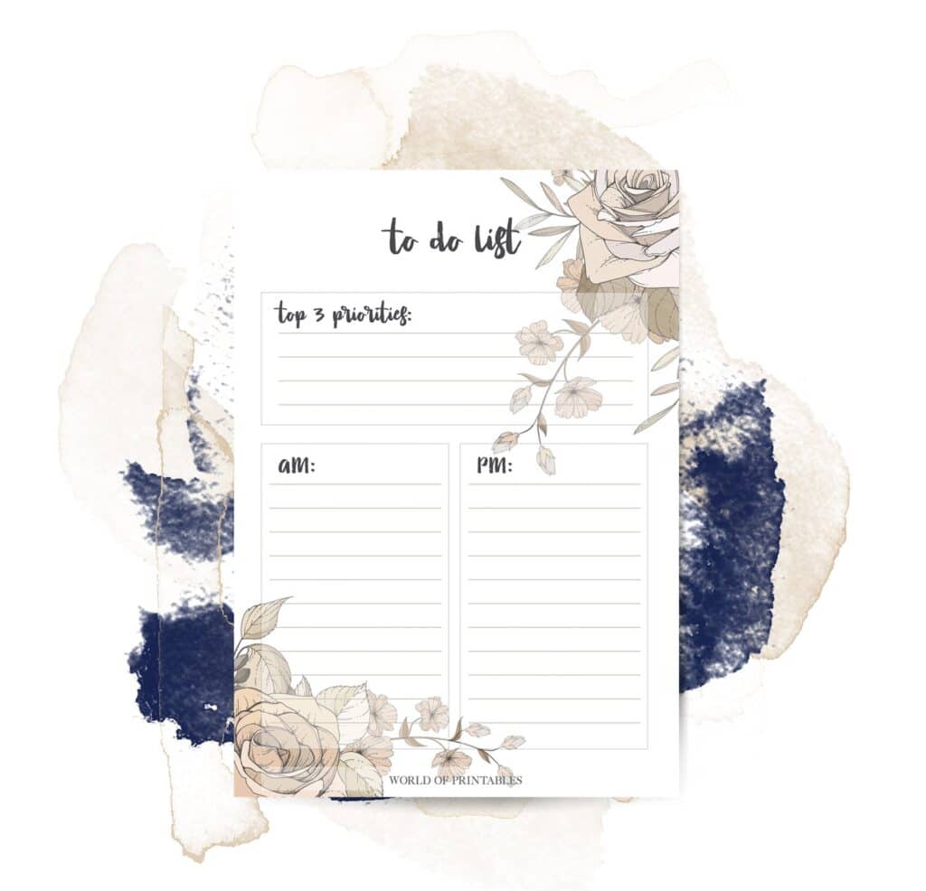 Get Organized With These 17 Stunning To Do List Printable Templates