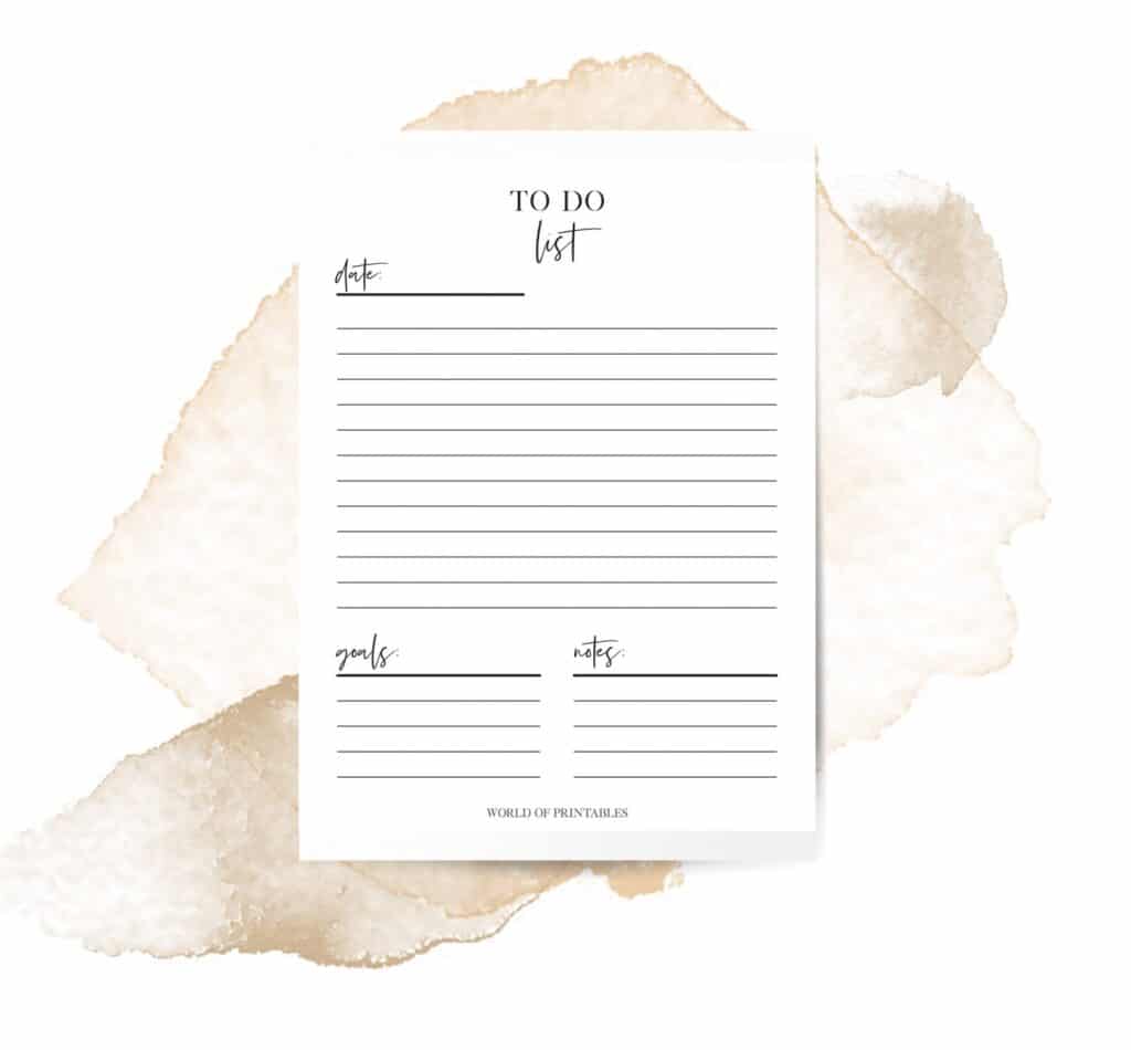 Get Organized With These 17 Stunning To Do List Printable Templates