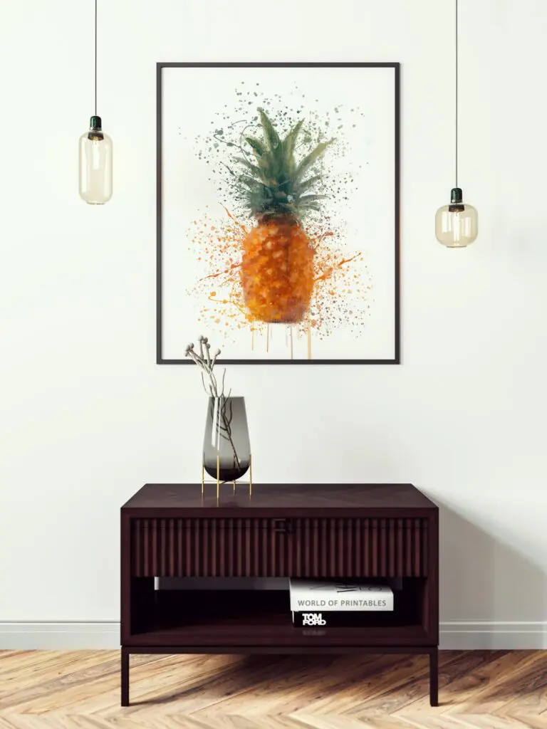 Pinapple Splash Wall Art 3