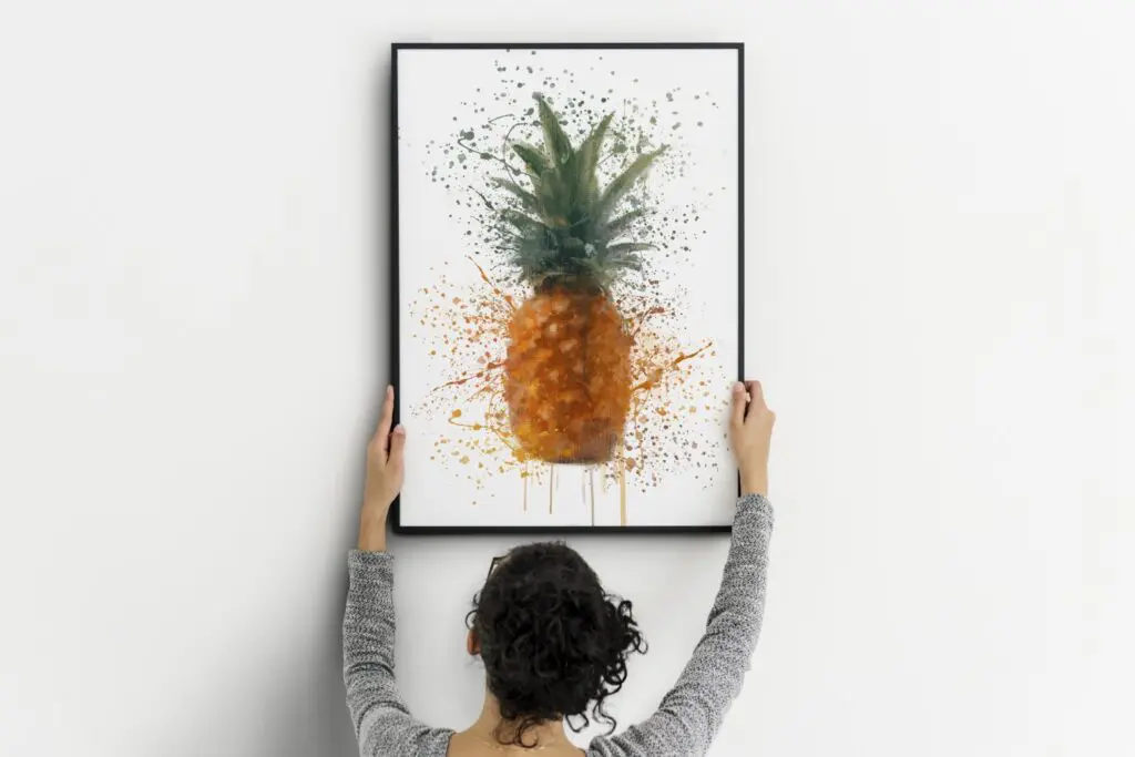 Pineapple Splash Wall Art