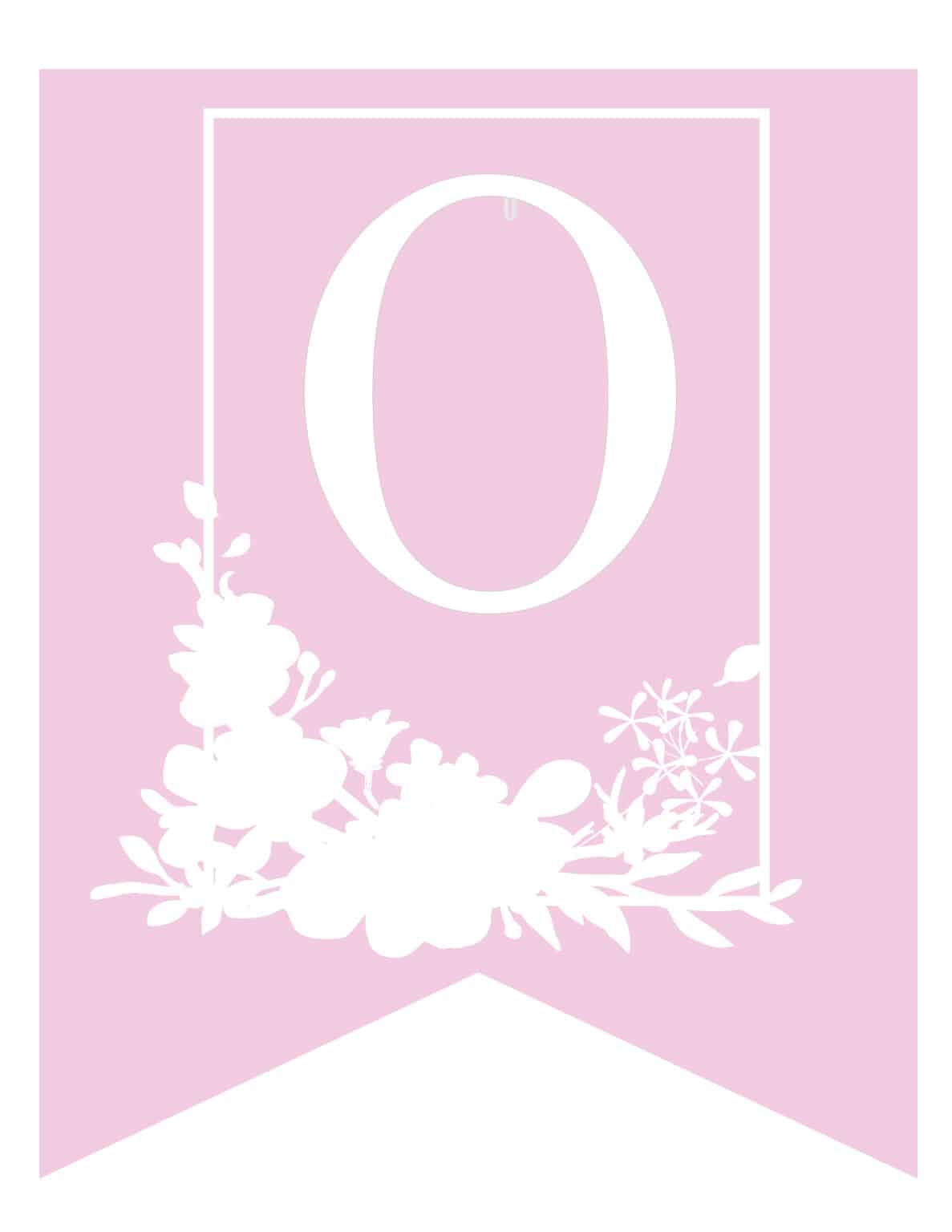 free printable floral framed banner letters world of printables