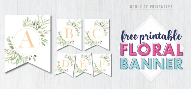 free printable banner letters