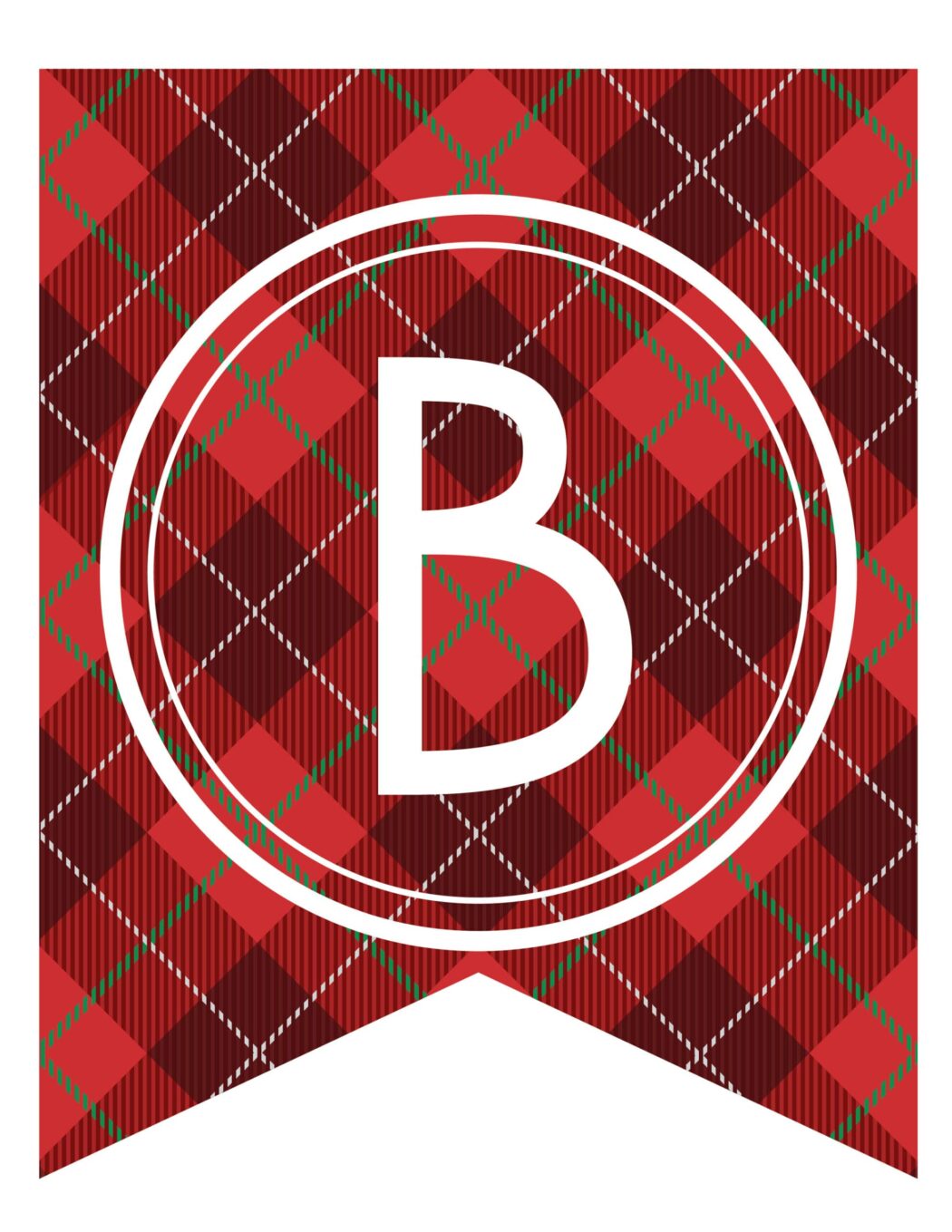 Tarten Lettering Free Printable Tartan Banner Letters - World of Printables