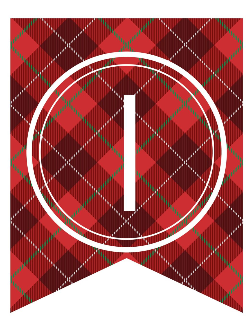 Free Printable Tartan Banner Letters - World of Printables