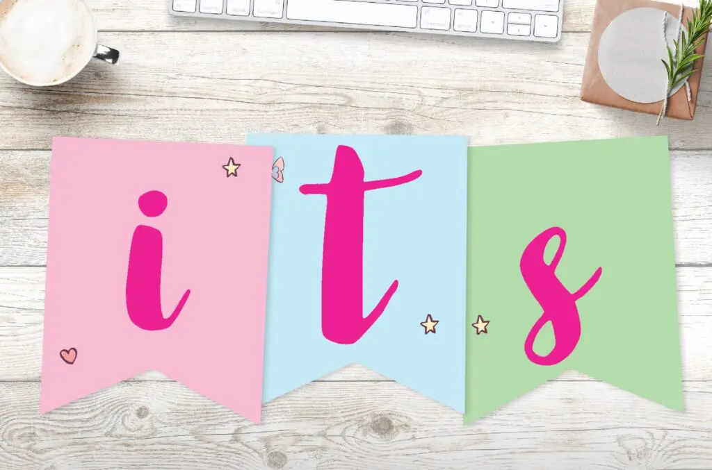 free printable it's a girl banner