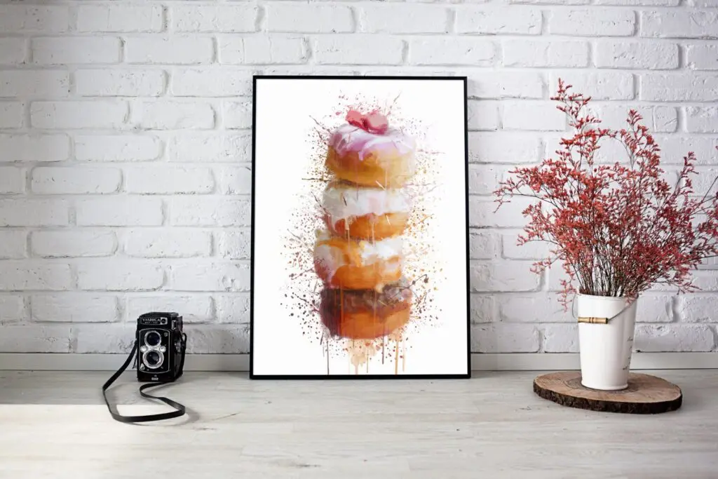 stack of donuts Splash Wall Art 2