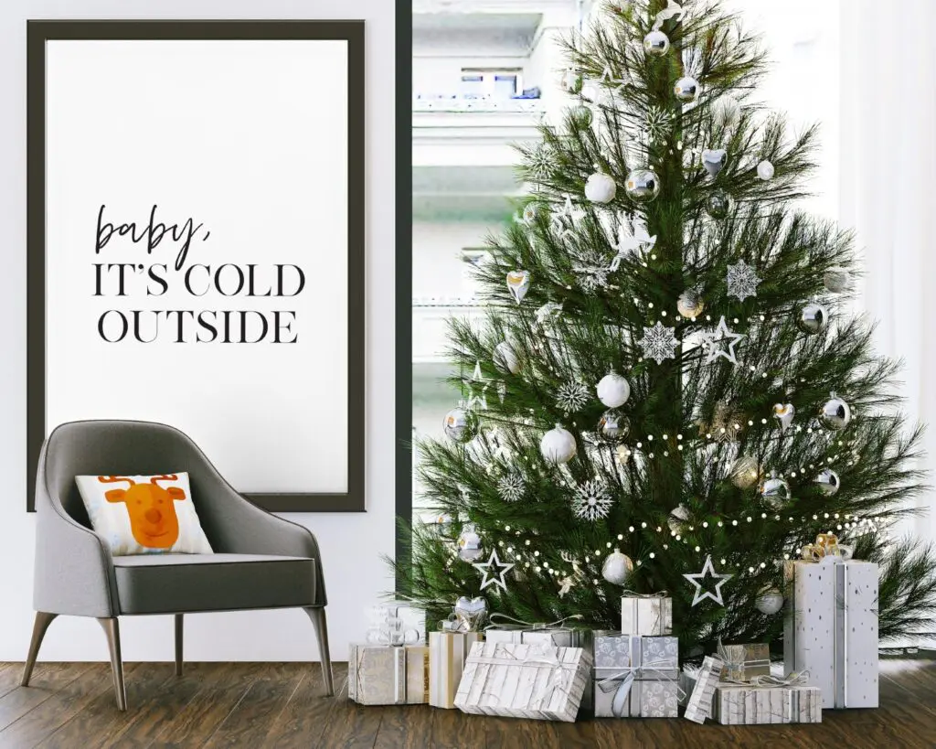 Free Baby It's cold outside printable wall art