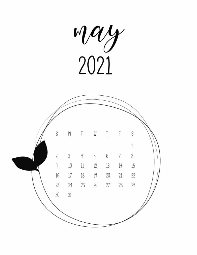 70 Awesome Free Printable May 2021 Calendar Templates