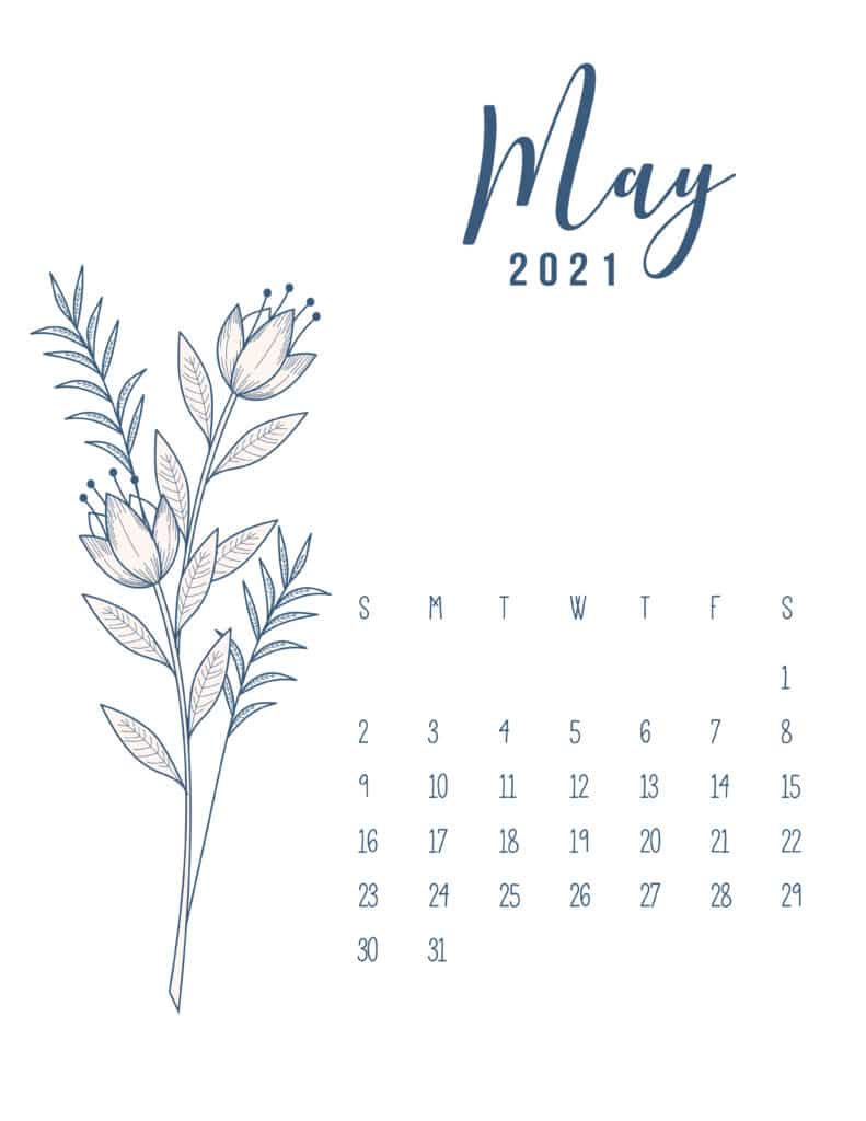 70 Awesome Free Printable May 2021 Calendar Templates