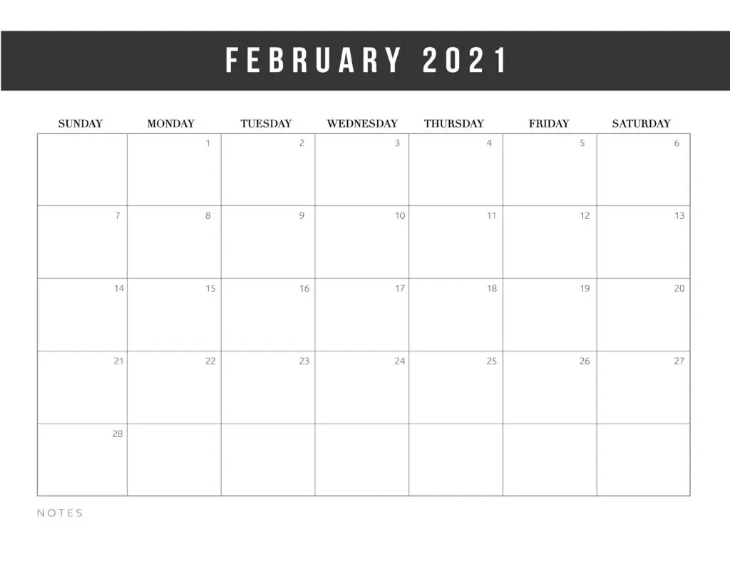 Free Printable 2021 Calendar Template - World Of Printables