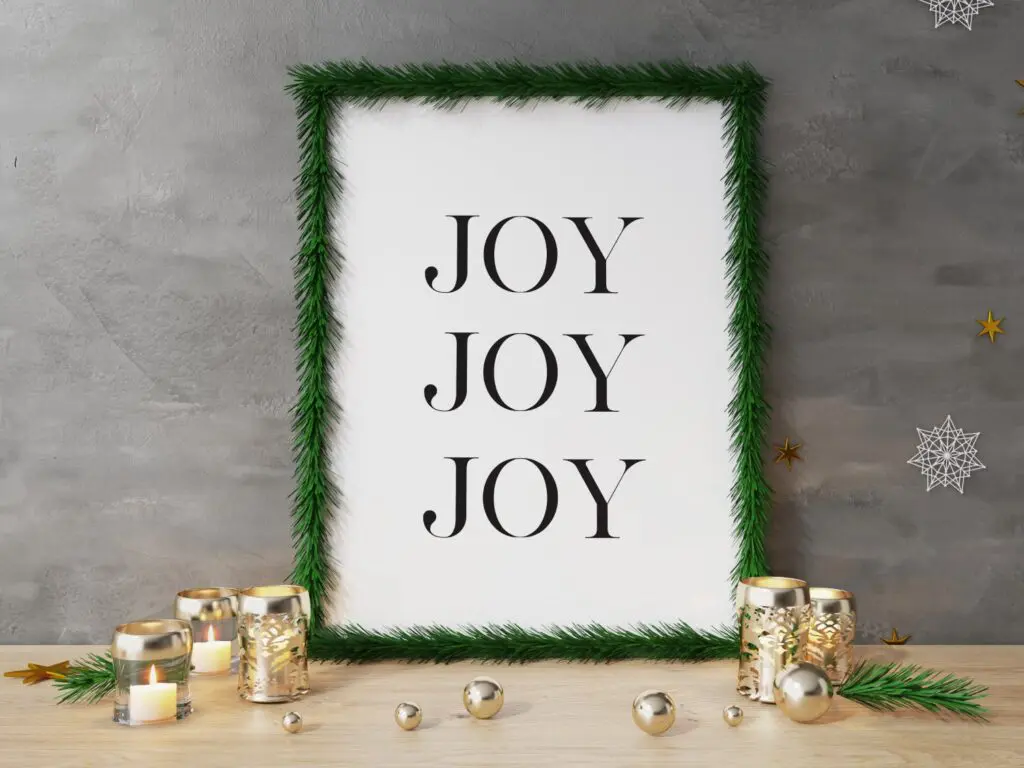 Free joy printable wall art