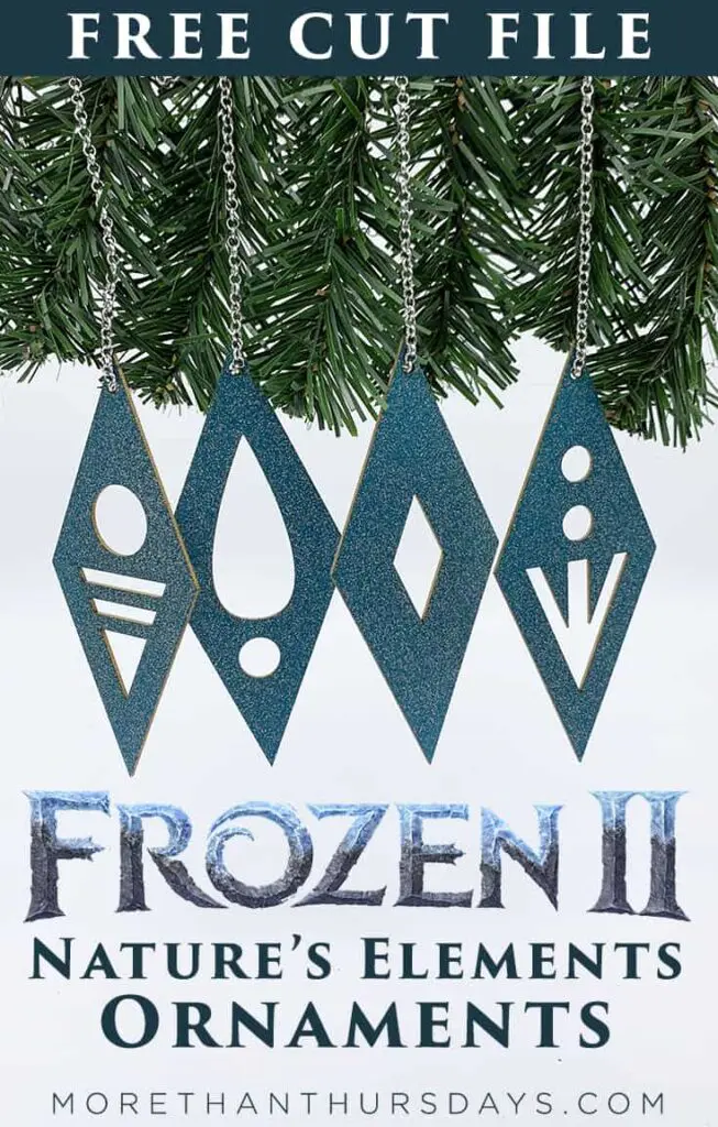 Frozen 2 Nature's Elements Ornaments