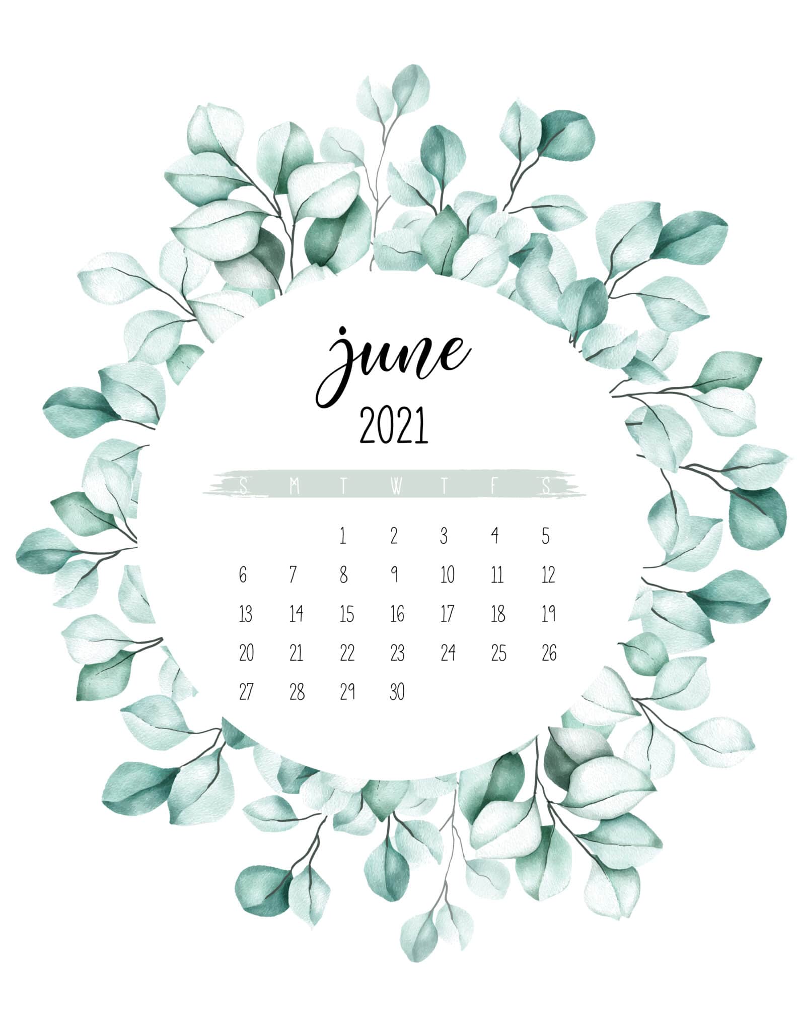 2021 Calendar Botanical Theme - World of Printables