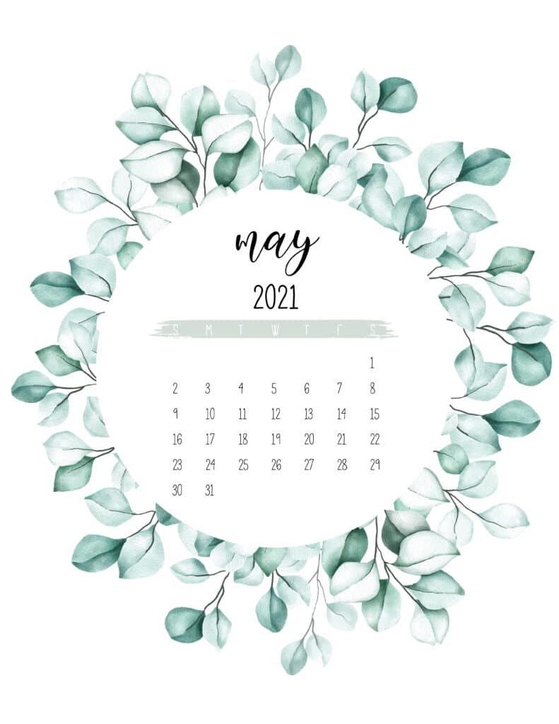 70 Awesome Free Printable May 2021 Calendar Templates