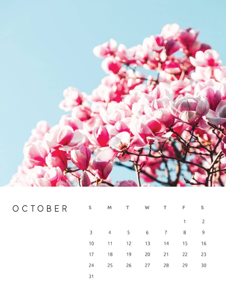 Month Calendar Printable 2021 2022