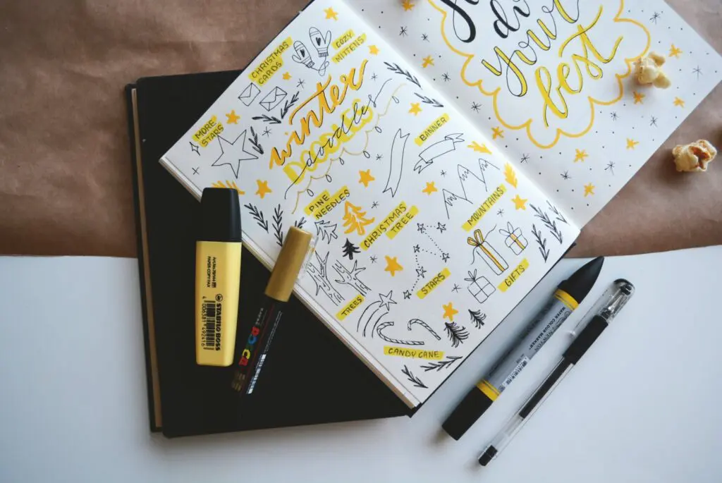 Bullet Journal spread idea