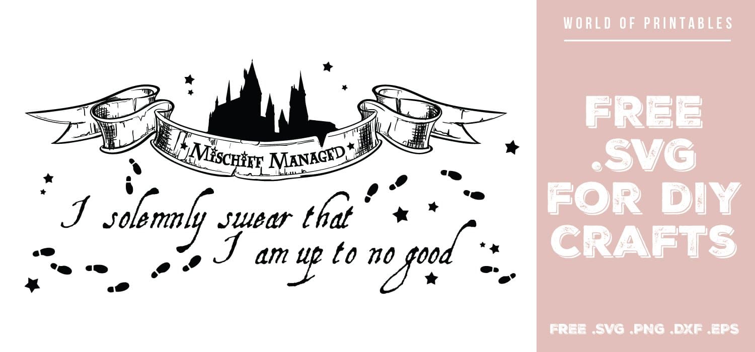 "I Solemnly Swear That I Am Up To No Good" Decal – For MacBook, Laptop, Car Window – Harry Potter Inspired