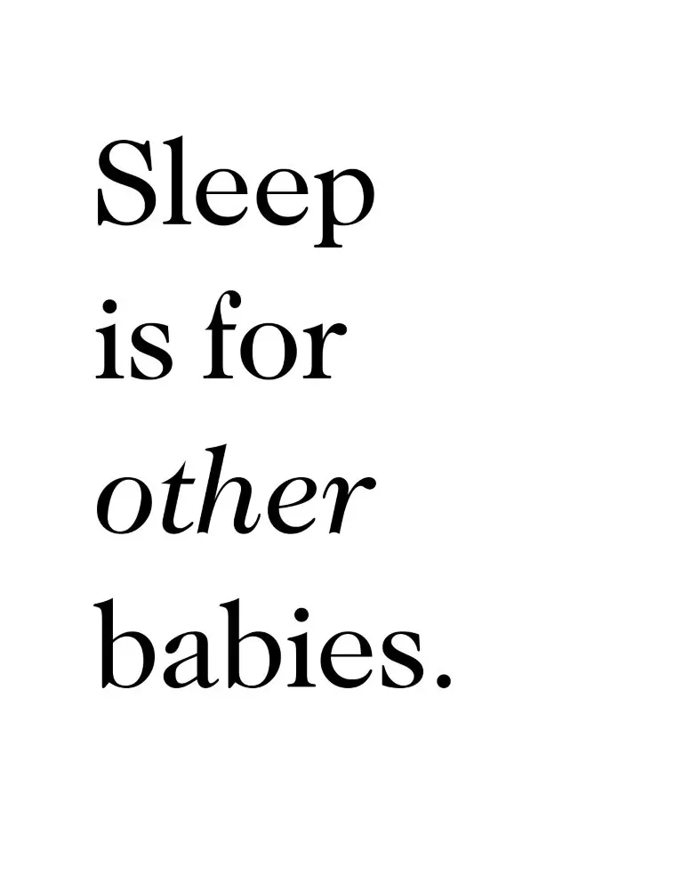 Sleep is for other babies - Free Printable Nursery Wall Art, Kids room wall art, nursery decor, nursery wall art