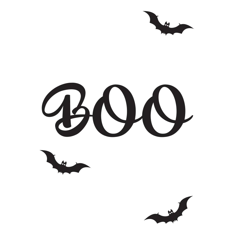 boo print halloween - Free SVG