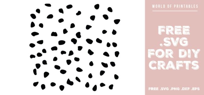 dalmation dots - Free SVG file for DIY crafts and Cricut