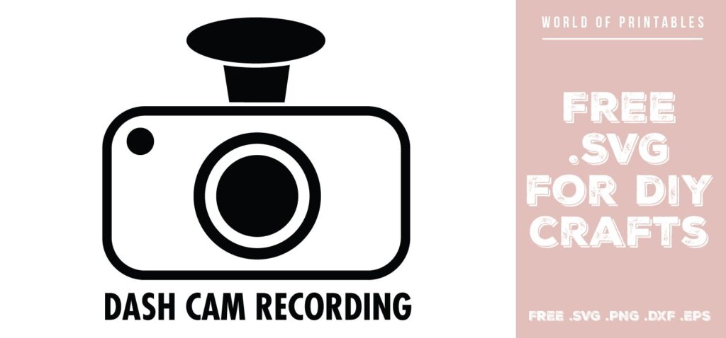 dash cam recording - Free SVG file for DIY crafts and Cricut