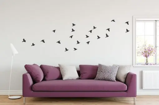 flying birds wall decal