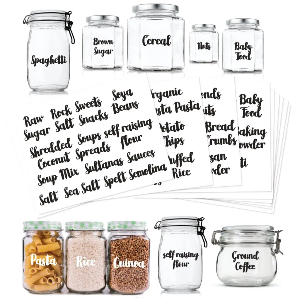 Pantry Labels Pack Free SVG Files - Decorate your pantry with these free pantry labels