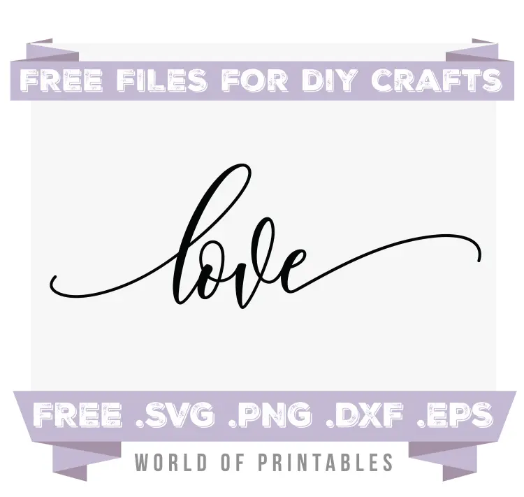 love Free SVG Files PNG DXF EPS