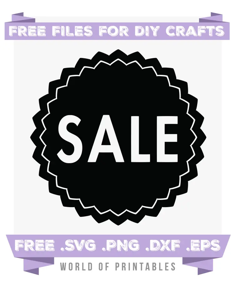 sale sign Free SVG Files PNG DXF EPS